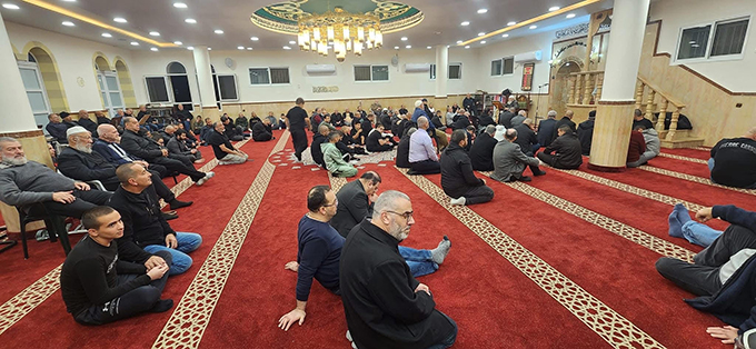 أمسية إيمانية حاشدة بمسجد العجمي في مدينة يافا